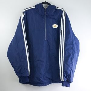 Adidas Mens L Reversible Pullover Vintage Hoodie